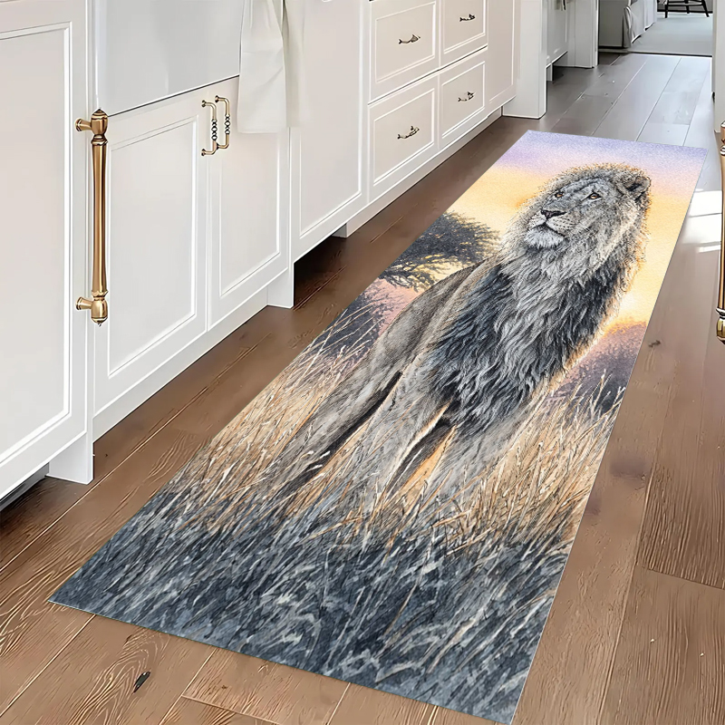 Lion Print Runner Rug Realisti - Home Decor Lighting Wholesale avis et prix