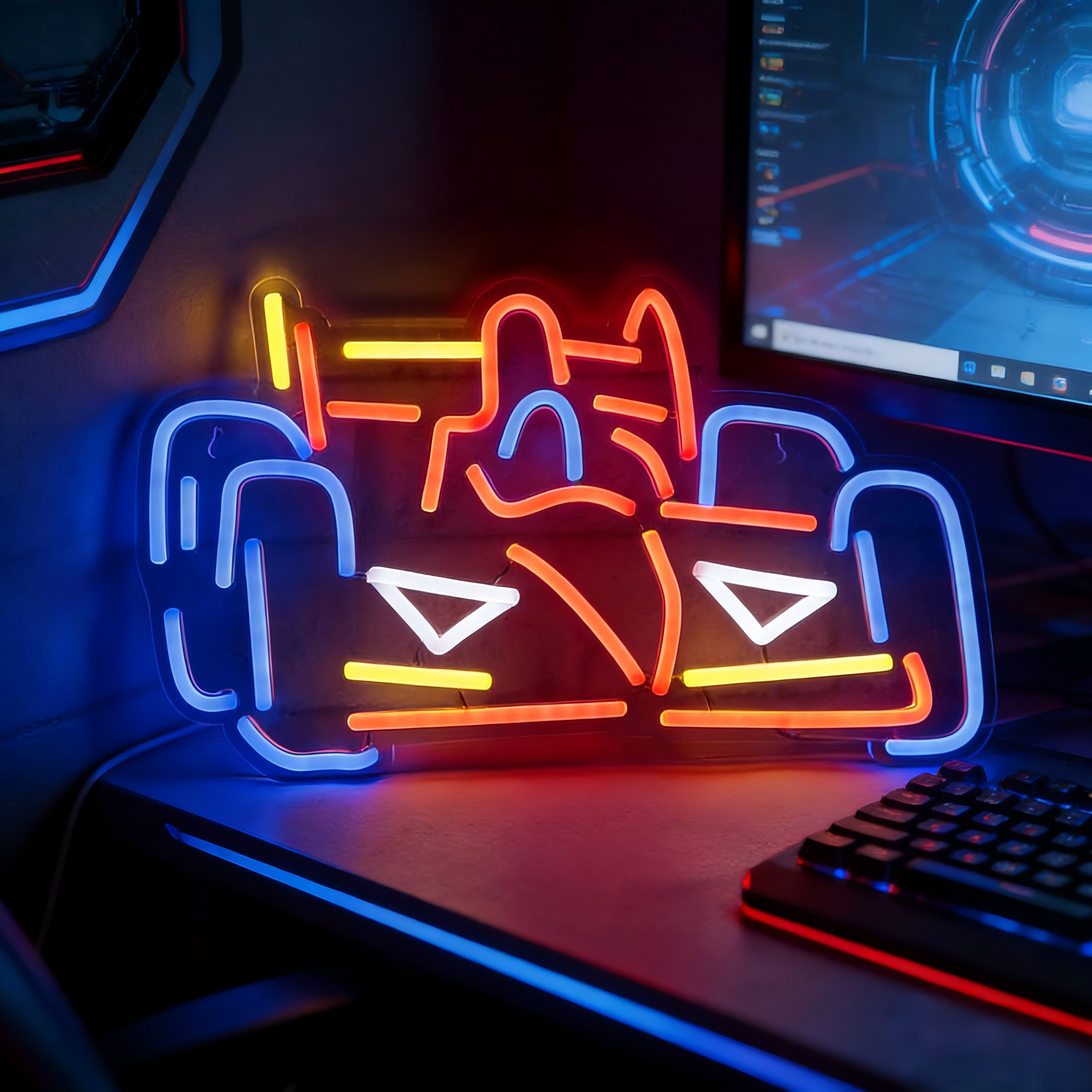 Formula Cars Neon Signs Go Kar - Decor Kart Lighting avis et prix