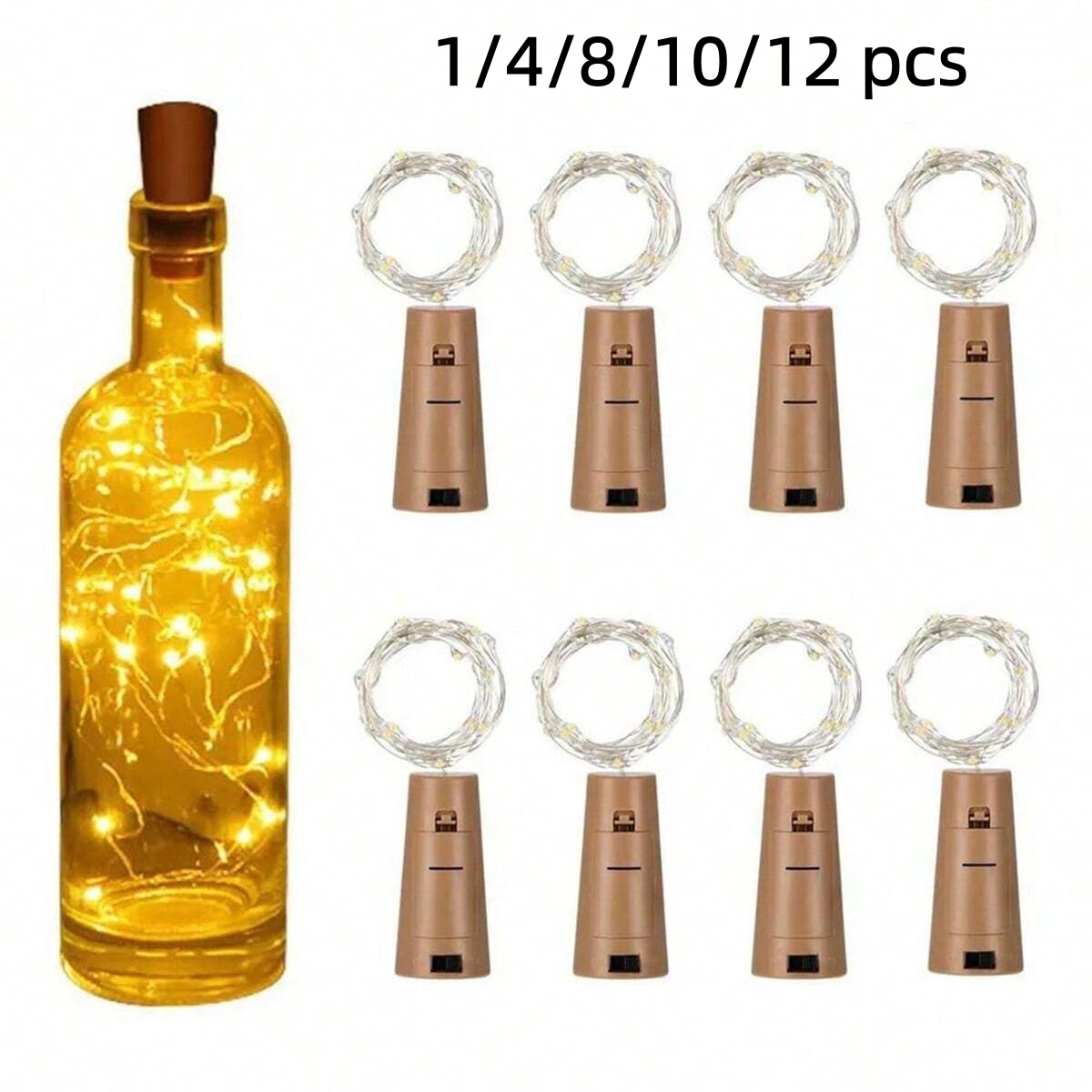 10/12 Pack Bottle Lights with  - Decor Lighting Cork avis et prix