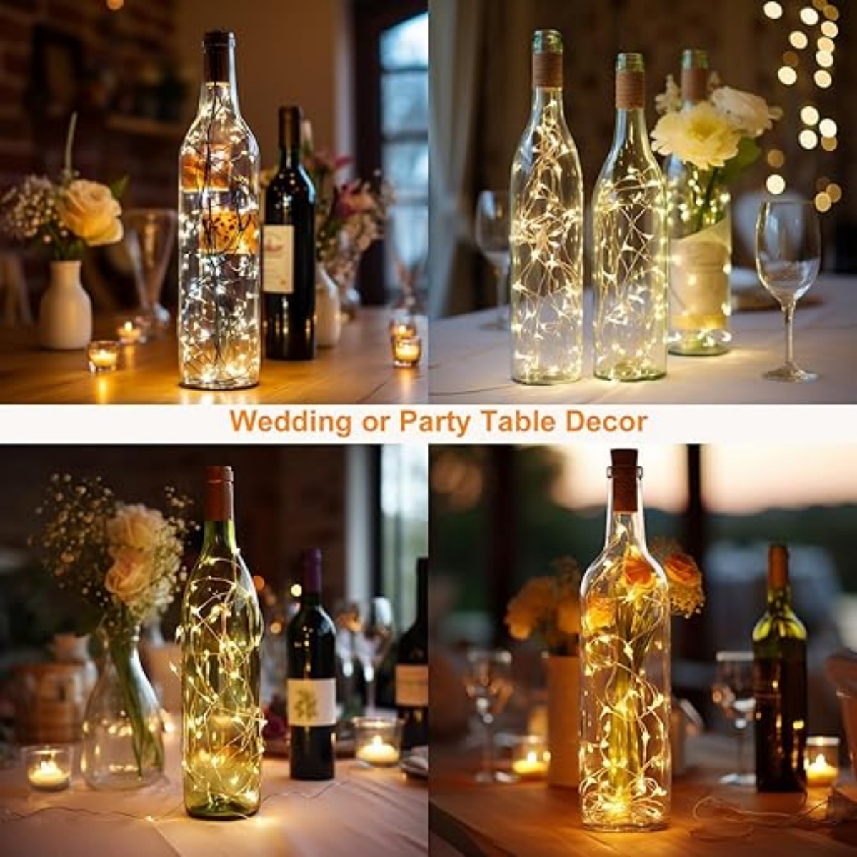 10/12 Pack Bottle Lights with  - Decor Lighting Cork avis et prix