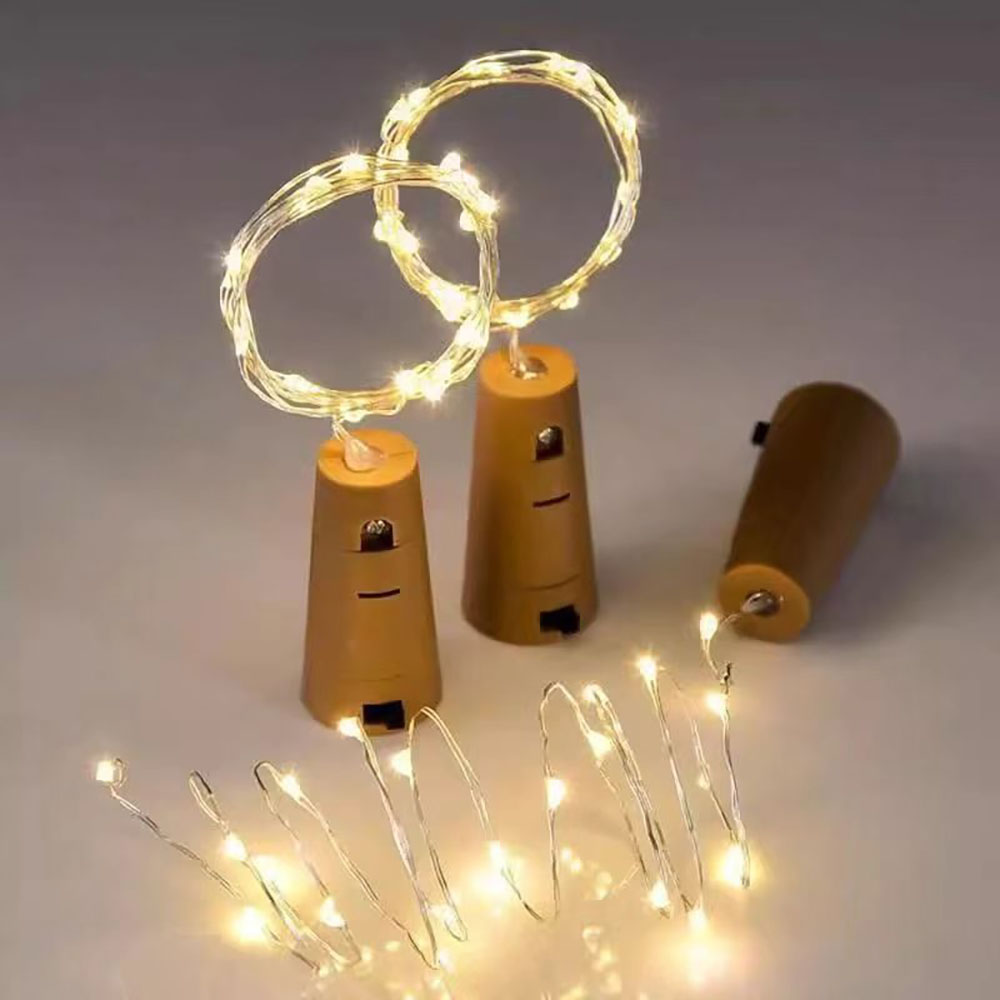 LED Wine Bottle Lights Copper  - Decor Lighting Cork avis et prix