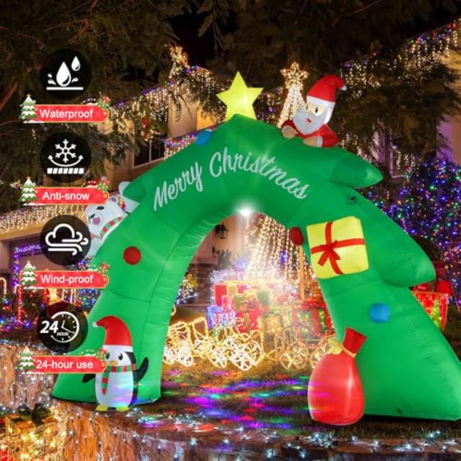 16FT Christmas Tree Arch Infla - Lighting Tree Decor avis et prix