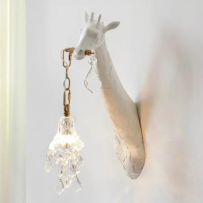 Nordic New Resin Giraffe LED W - Foyer Lighting Wall Decor avis et prix