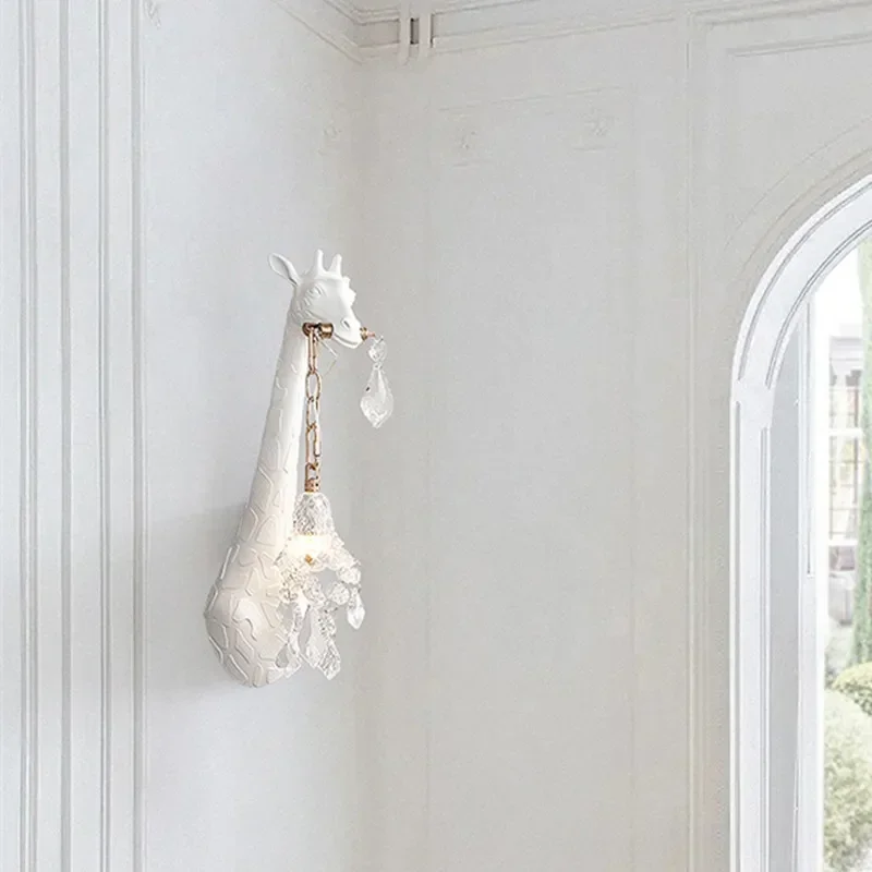Nordic New Resin Giraffe LED W - Foyer Lighting Wall Decor avis et prix