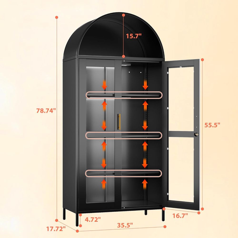 78.74 Tall Metal Arched Cabine - Lighting & Home Decor Studio avis et prix