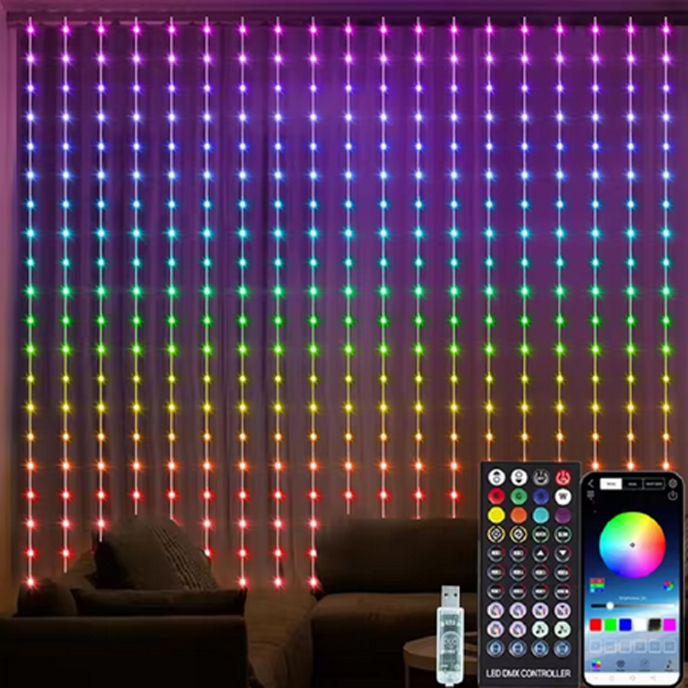 3M RGB Smart LED Curtain Light - String Light Outdoor avis et prix