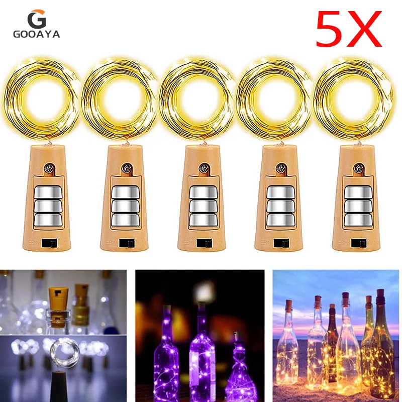 5pcs Bar LED Wine Bottle Cork  - Decor Lighting Cork avis et prix