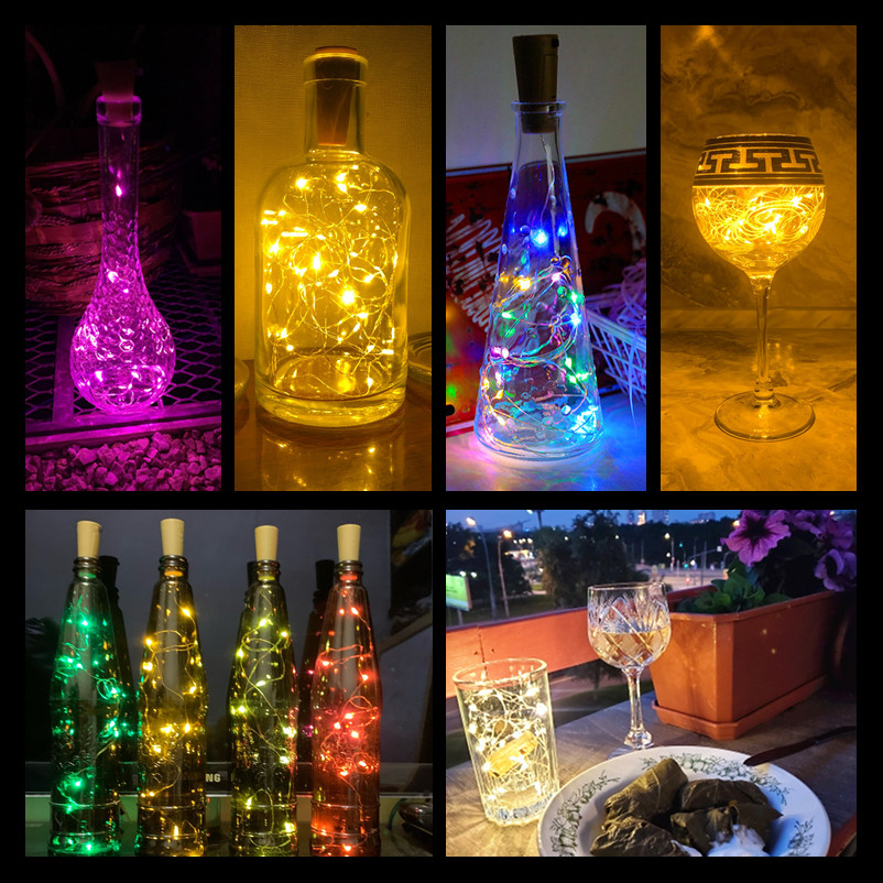 5pcs Bar LED Wine Bottle Cork  - Decor Lighting Cork avis et prix
