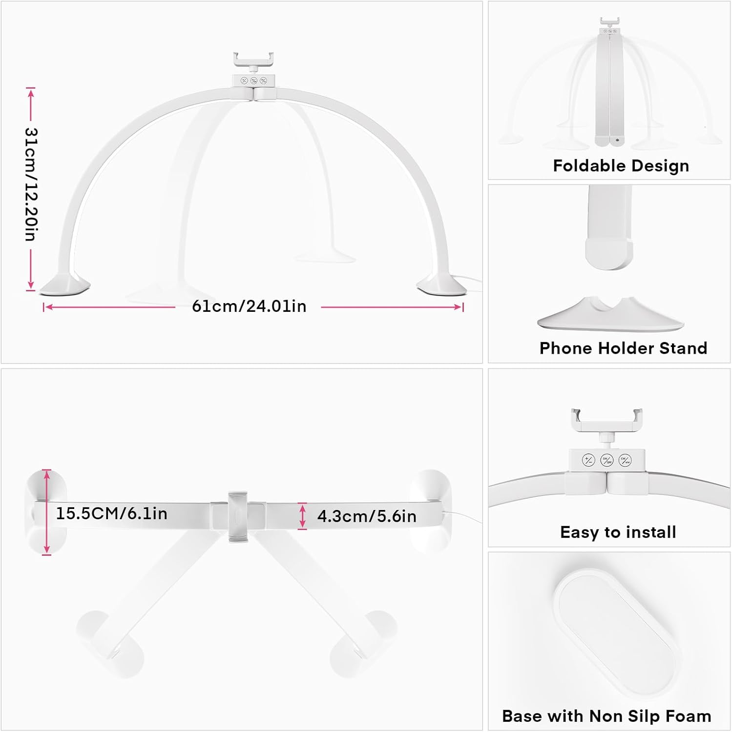 Half Moon Light U-Shaped Nail  - Led Moon Lamp avis et prix
