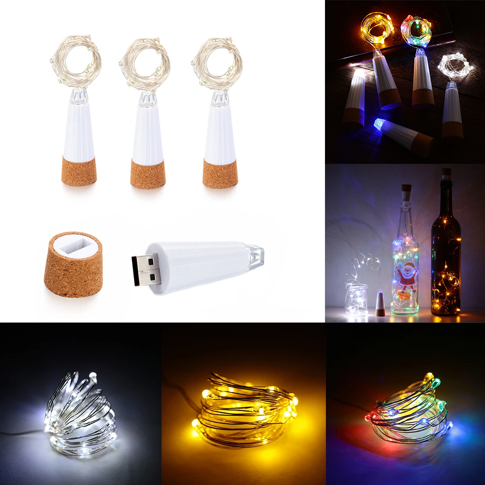 2m 20 LED Cork Bottle Fairy Li - Decor Lighting Cork avis et prix