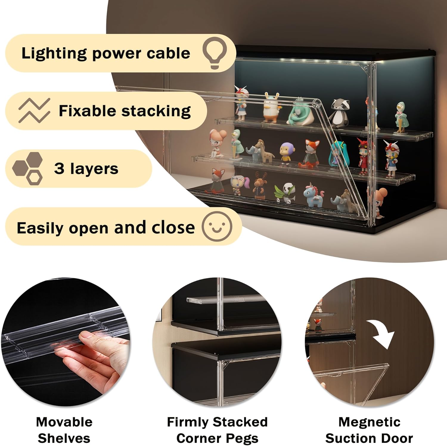 3-Tier Stackable LED Display C - Lighting & Home Decor Studio avis et prix
